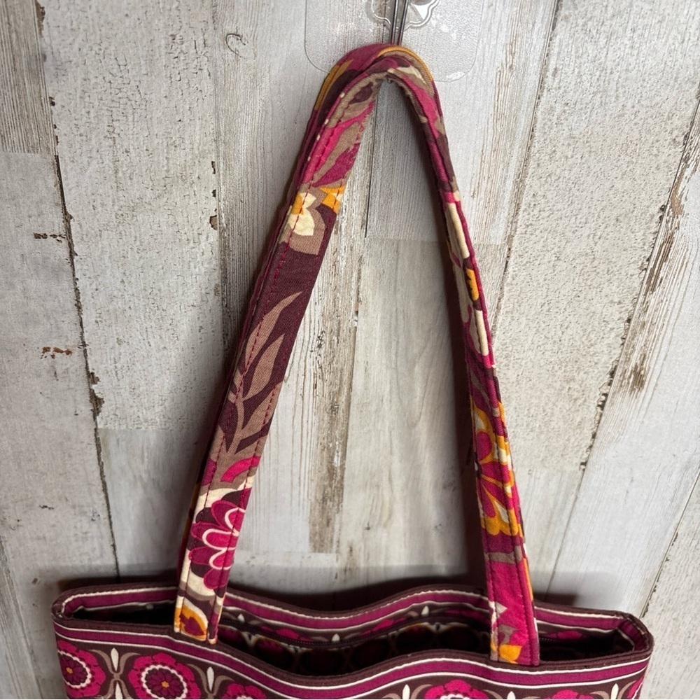 Vera Bradley Carnaby Floral Tote Shoulder Bag Handbag Purse - Picture 4 of 16